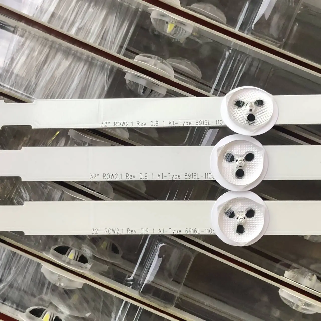 20 conjuntos de tira retroiluminação LED para 32 "ROW2.1 6916L-1105A 6916L-1106A 6916L-1204A 6916L-1205A 32LN540B 32LN5700 32LN5310 32LN5180