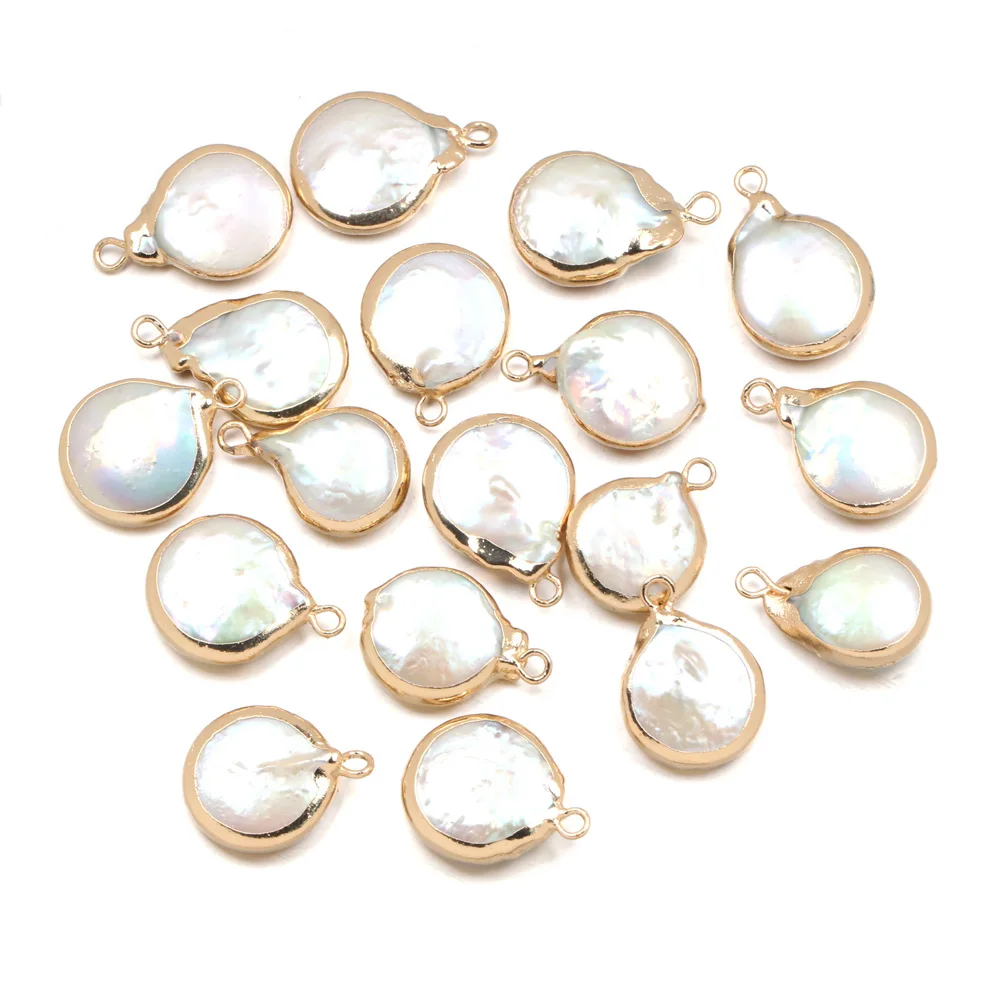 Natural Freshwater Pearl Pendants Irregular Shape Charms Pendants for Jewelry Making DIY Necklaces Bracelet Earrings Accessories