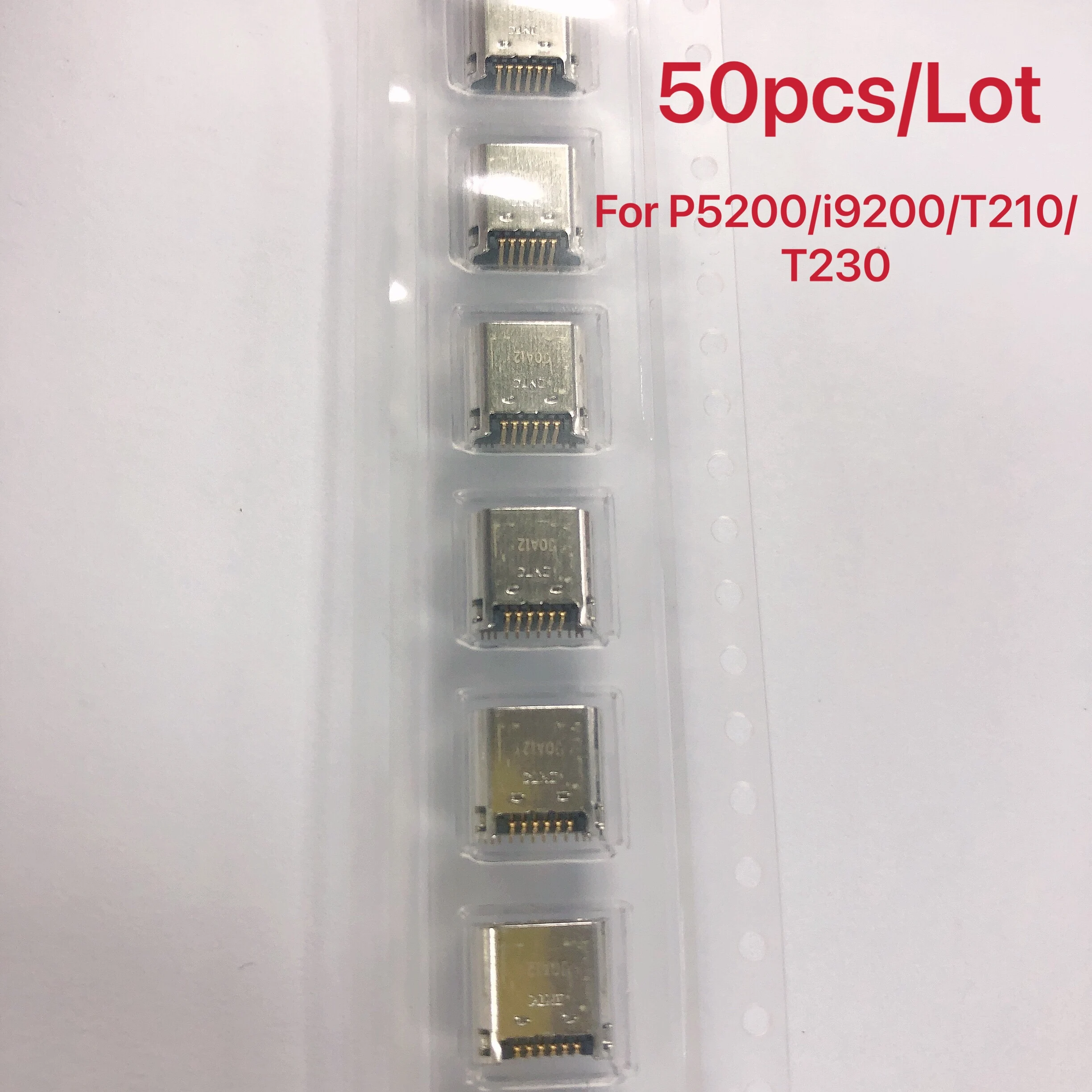 50pcs USB Port Dock Connector for SamSung Tab 3 P5200 P5210 T211 T210 i9100 DC Socket Charging Charger Plug Parts