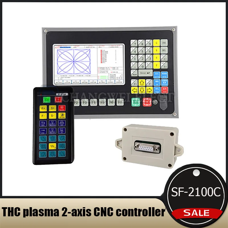 

Thc 2axis Cnc Plasma Cutting Machine System Sf-2100c Plasma Flame Cutting Machine Controller + Wireless Remote Control Sf-rf06a