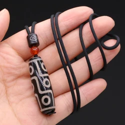 Hot Sale Natural Stone Tibet Dzi Pendants Reiki Heal Amulet Necklace Jewelry for Tribal Necklace Women Party Gifts