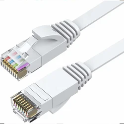 0.15m 15CM CAT6 internetu płaski przewód Patch realizacji RJ45 do routera kabel do laptopa najdrobniejszych kabel krosowy do sieci Ethernet