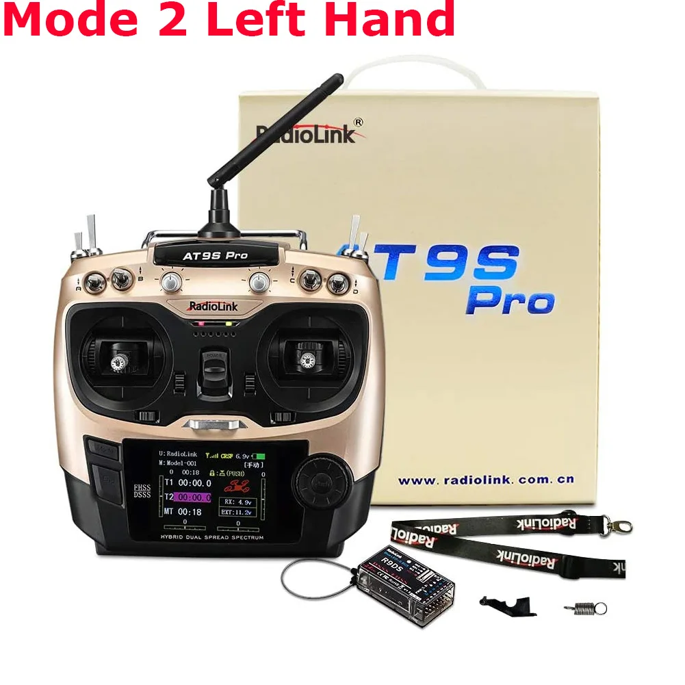 U-Angel-1988 Radiolink AT9S Pro TX 10/12CH RC Radio Controller RC sender mit R9DS RX 2,4G empfänger für RC FPV Racing Drone 6