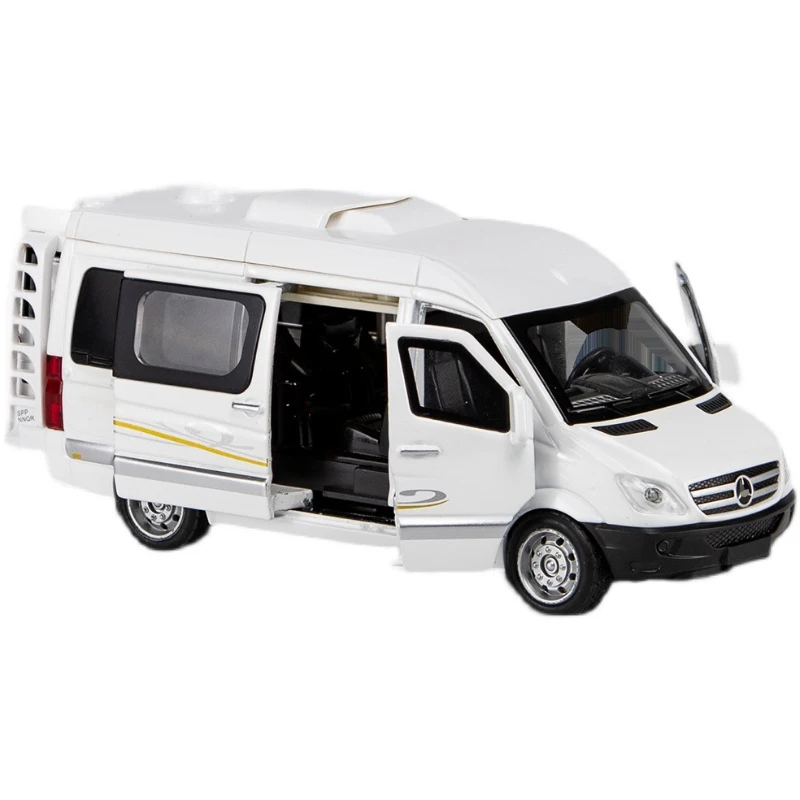 1:32 MB Sprinter MPV Van Spint RV Alloy Car Toy Car Metal Collection Model Car Sound and light Toys For Children