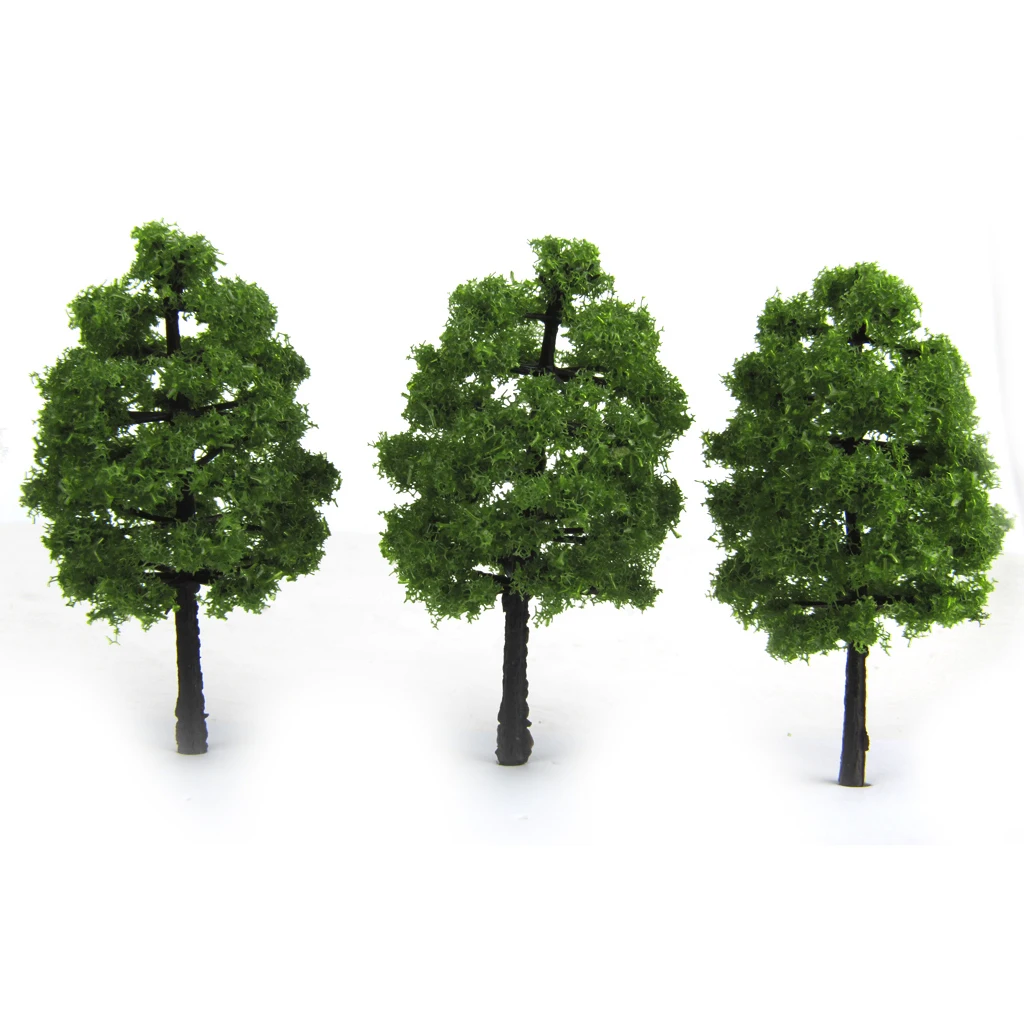 1:75-1:500 modelo árvore kit 70 pçs 3-9cm modelo árvores arquitetura edifícios rua parque jardim vegetação blocos de construção acessórios