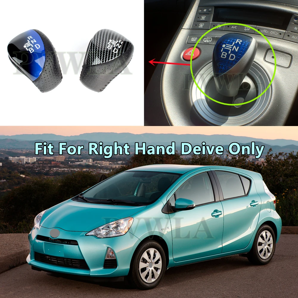 Automatic Transmission PU Leather Gear Shift Knob For Toyota Prius Right Hand Drive 2010 2011 2012 2013 2014 2015