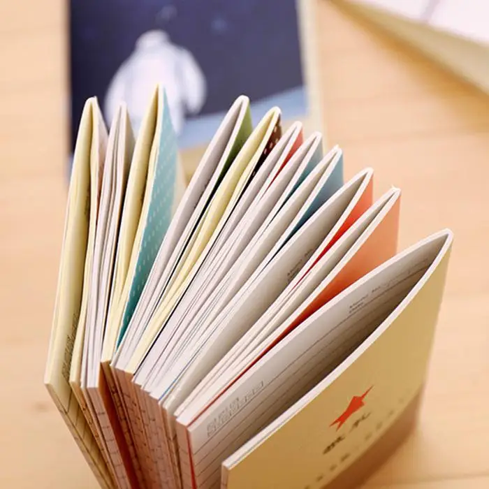 10 pcs/lot Creative Korea Stationery Mini Notebook Kids Cartoon Portable Little Book Student Notepad School Office Supplies