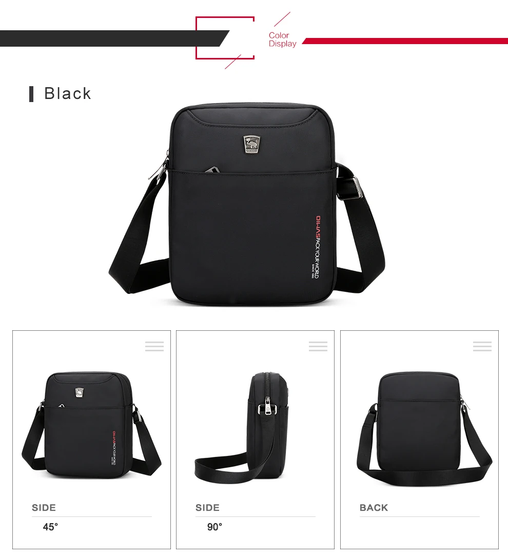 Oiwas hochwertige wasserdichte Herren Umhängetasche Mini Business Umhängetaschen reisen Messenger Sling Pack lässige Handtaschen – Detail 5