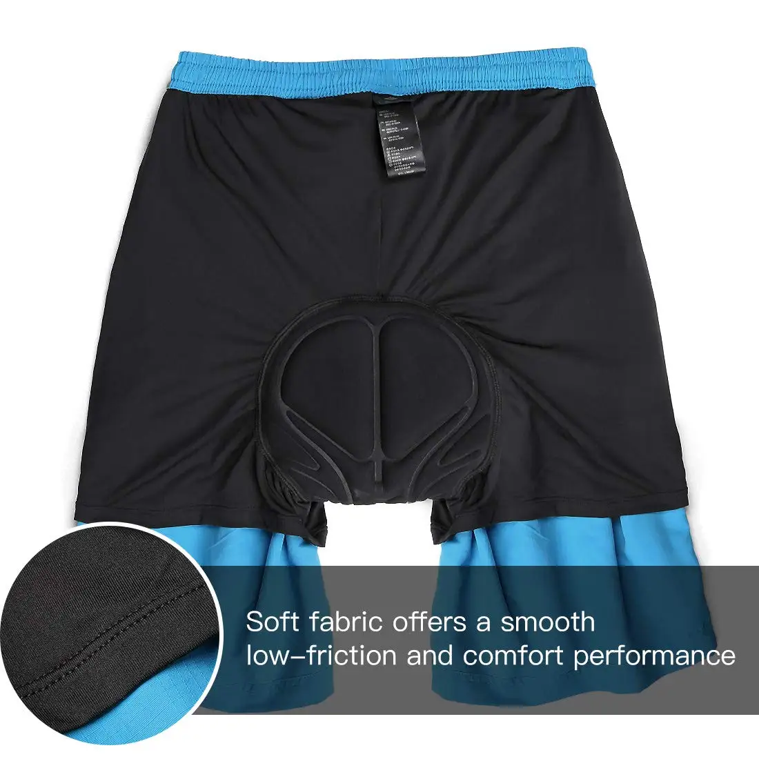 Santic-pantalones cortos de ciclismo para hombre, Shorts para descenso, acolchado en 3D, Coolmax, ropa interior holgada, pantalones cortos para