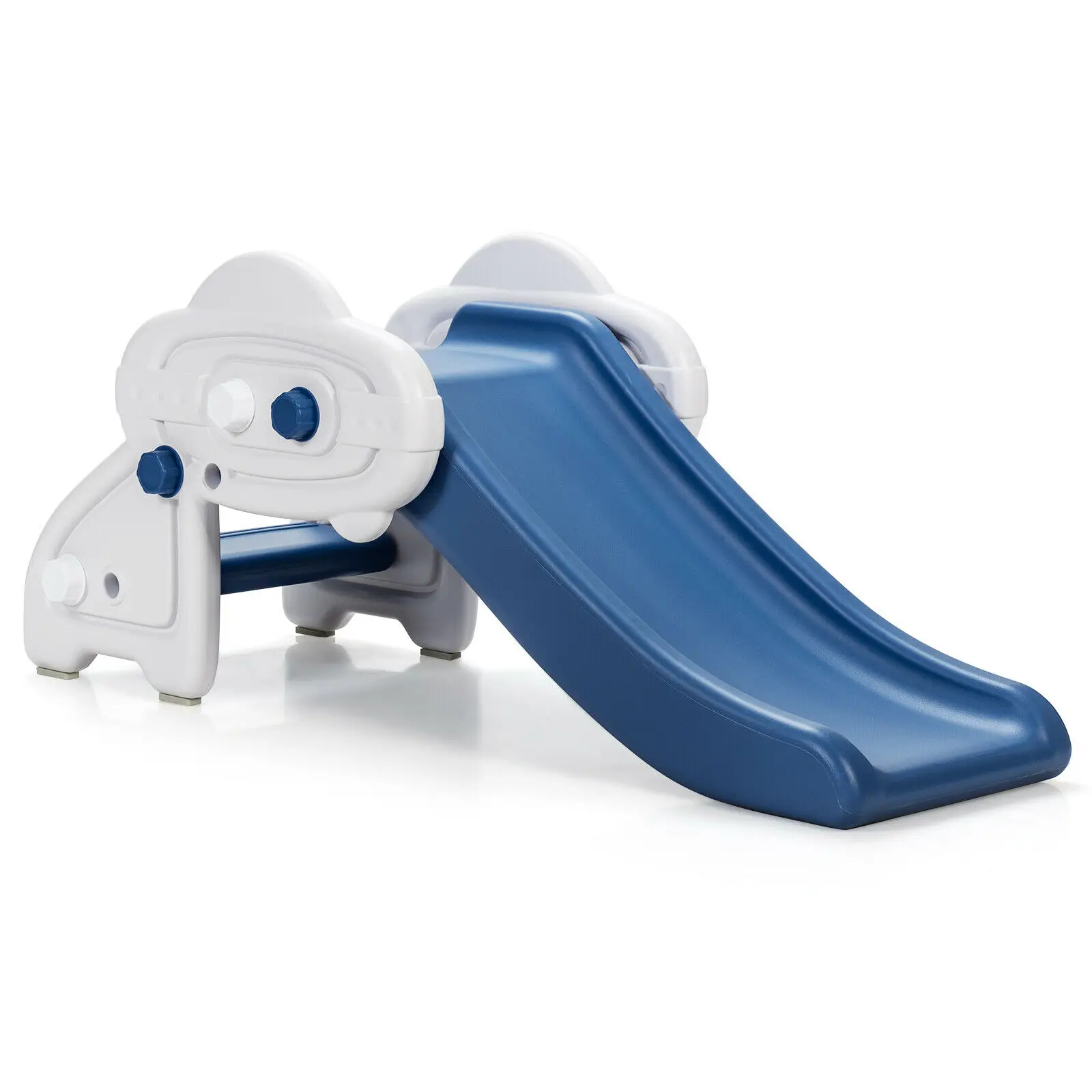 Babyjoy Baby Slide Indoor First Play Climber Slide Set for Boys Girls Gray/Blue  TY327807