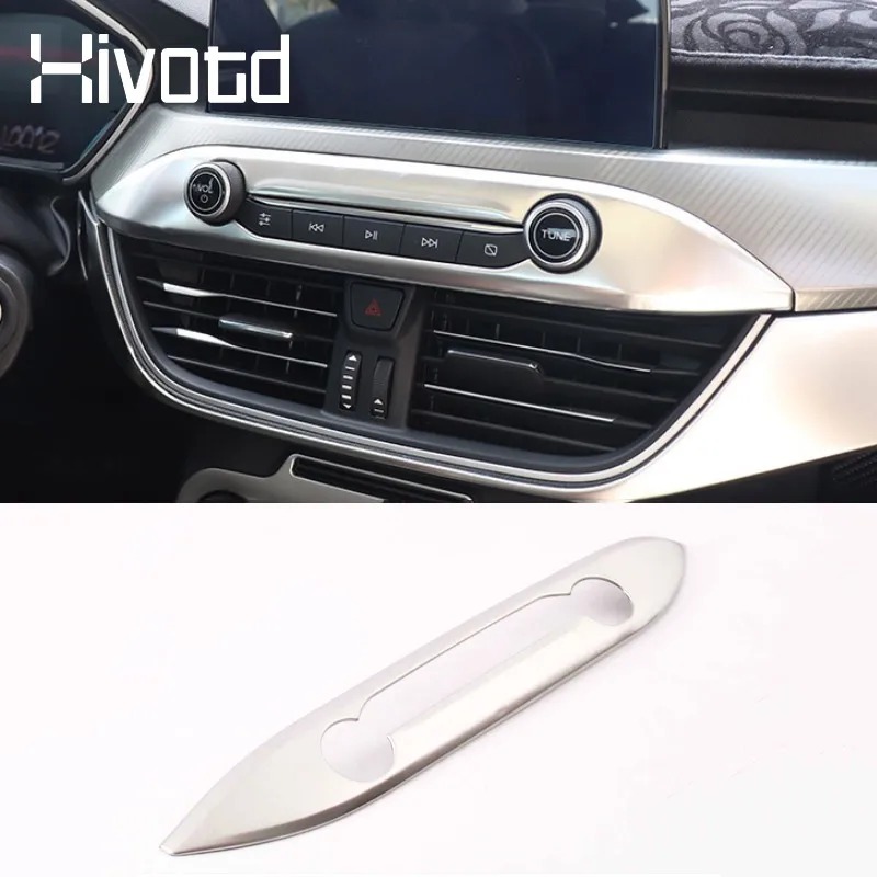 For Ford Focus Mk4 ST Line Accessories Central Control Switch Buttons Frame Trim Cover Interior Decoration Car Styling 2019 2020