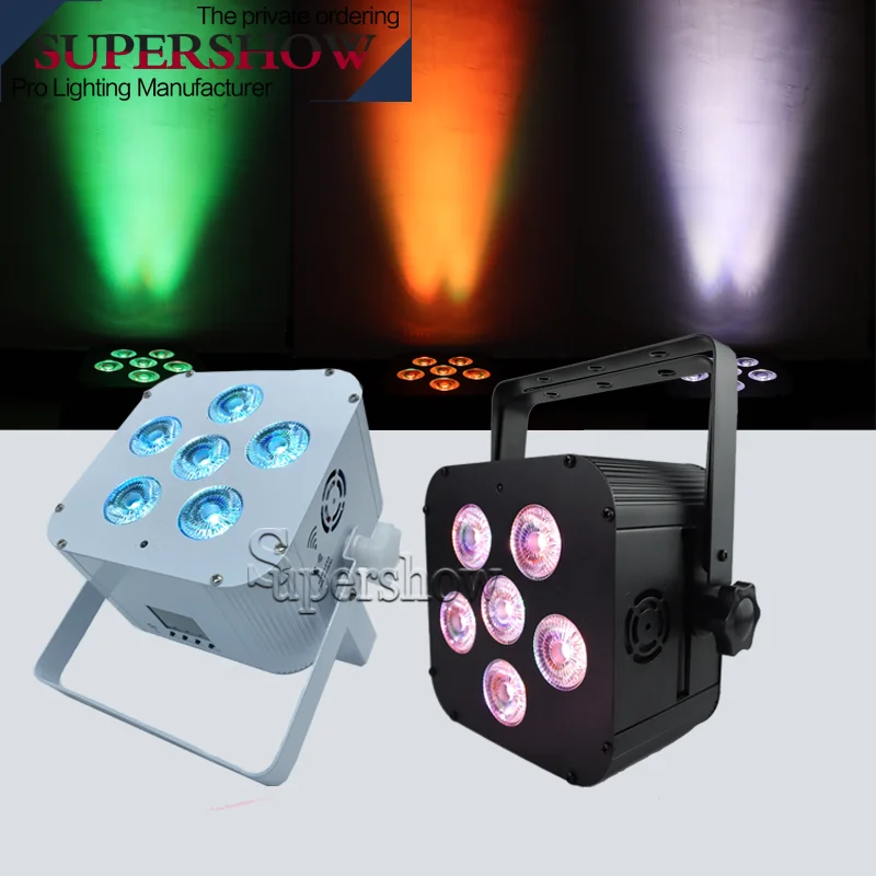 Wireless 6x18w  Battery lights  par light  RGBWA UV 6in1 DMX led uplight for wedding dj disco party stage effect lighting