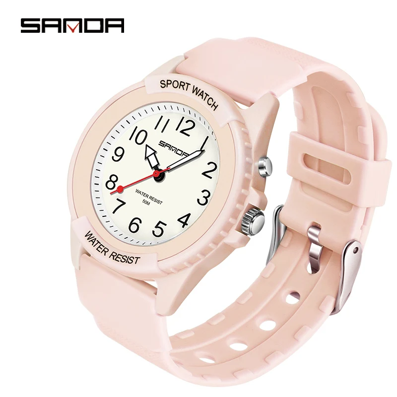 SANDA Fashion Sport men\'s Watches New Luxury Waterproof Digital Quartz Classic Top Quality WristWatch Relogio Feminino 6018