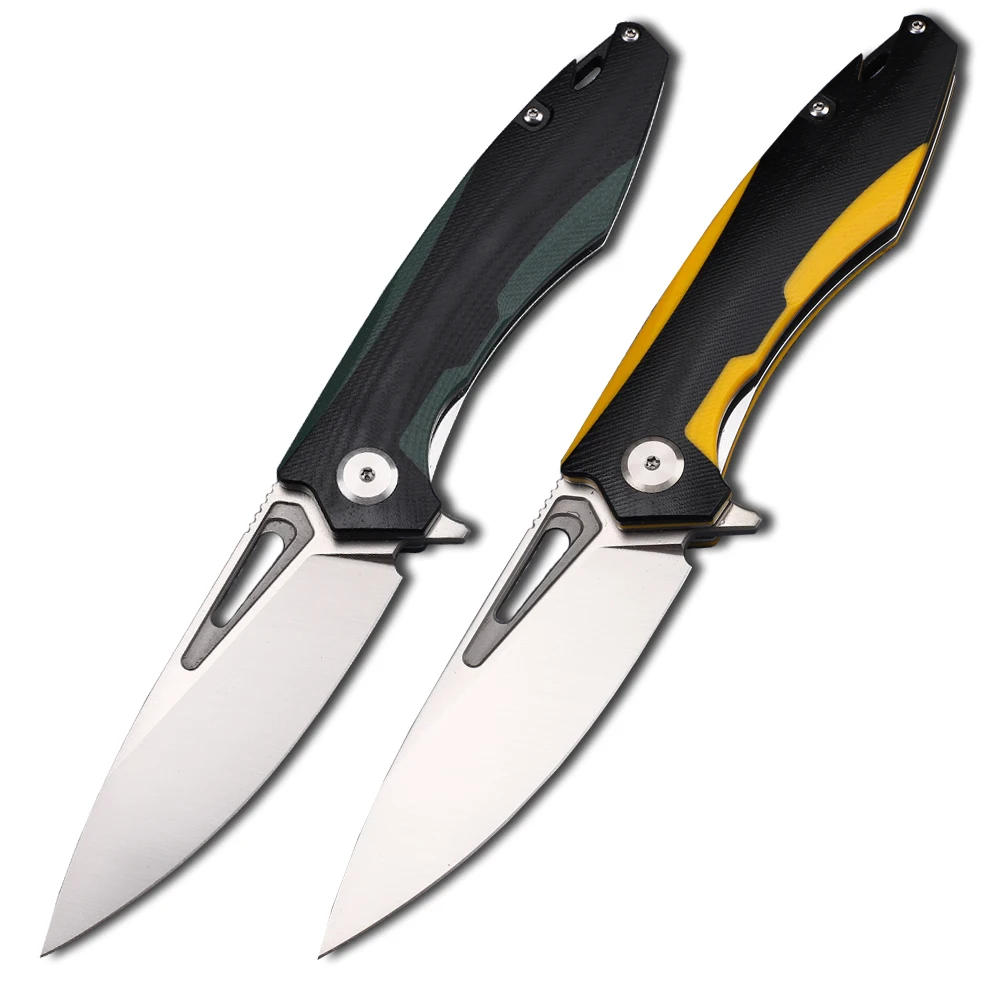 

Складной стальной инструмент с шарикоподшипником D2, Ручка G10, выживание на природе, кемпинг, тактика спасения, нож для готовки фруктов, EDC