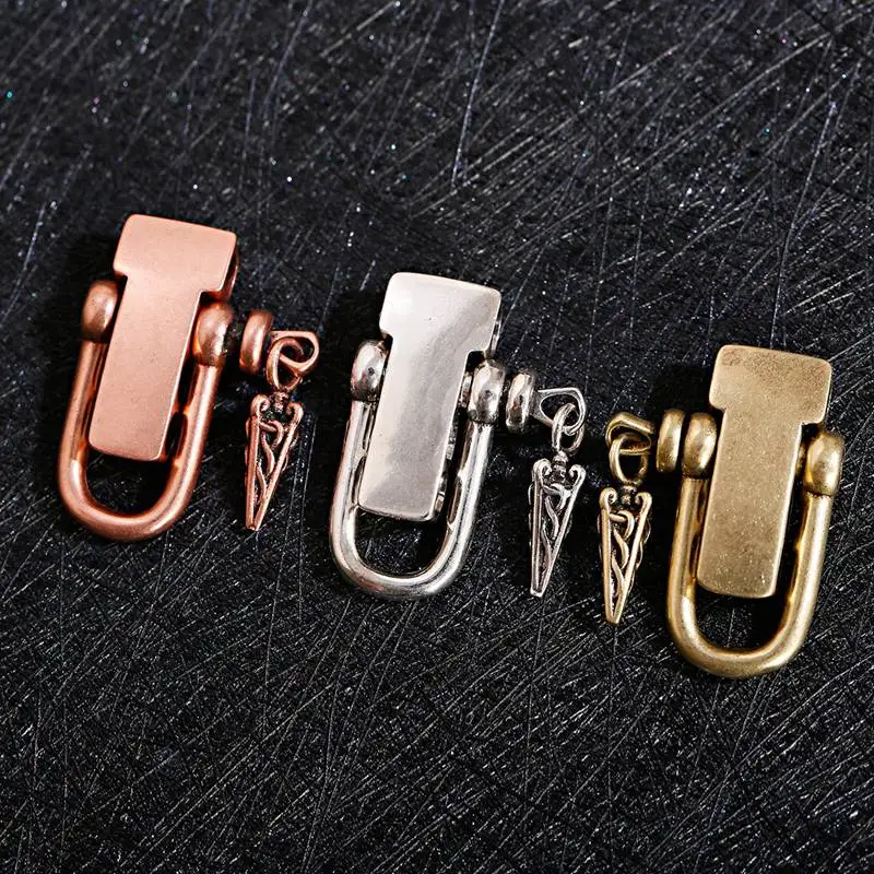 

1PCS Charms Bead Geometry Men Copper Paracord Bracelet Keychain DIY Beads Outdoor Lanyard Making Bracelet Jewelry