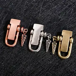 1PCS Charms Bead Geometry Men Copper Paracord Bracelet Keychain DIY Beads Outdoor Lanyard Making Bracelet Jewelry