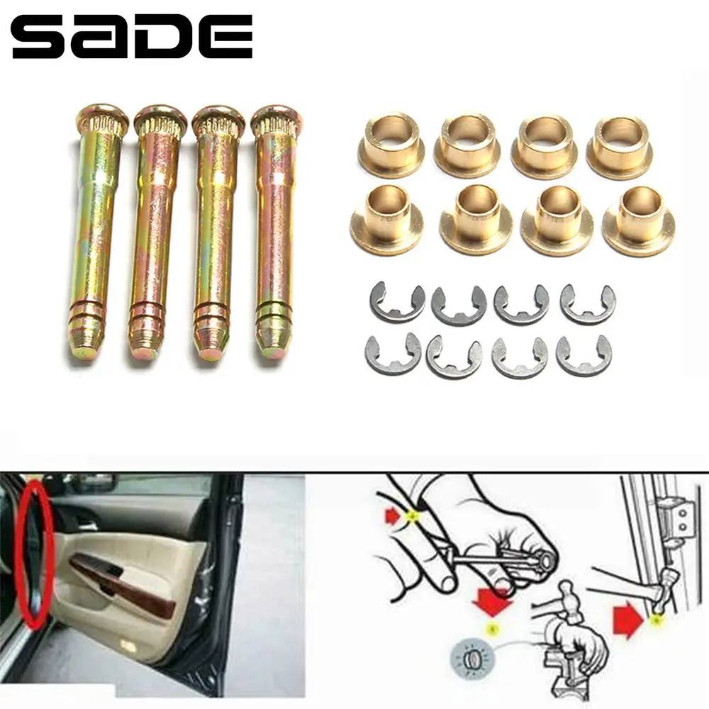 Auto Car Door Hinge Pin For Honda Civic Accord CR-V CRX CX DX EX SI EG6 B16 D16 EK EG EH EJ Bushing Repair Kit