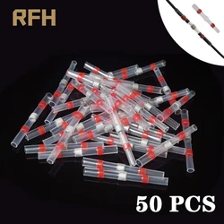 10 50 PCS Solder Seal Wire Connectors Heat Shrink Tube Soldering Connector Kit  Automotive Marine Insulated