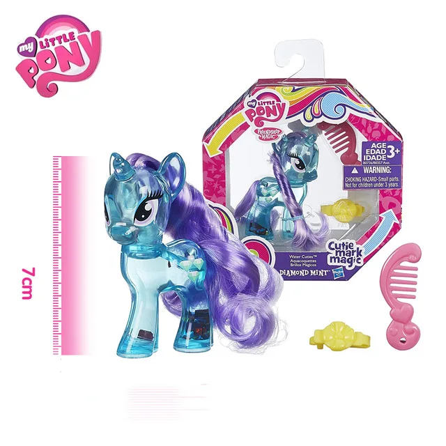 Original Brand My Little Pony Crystal clear Rainbow Pinkie Dash Rarity Toys For Children For Baby Birthday Gift Girl Bonecas