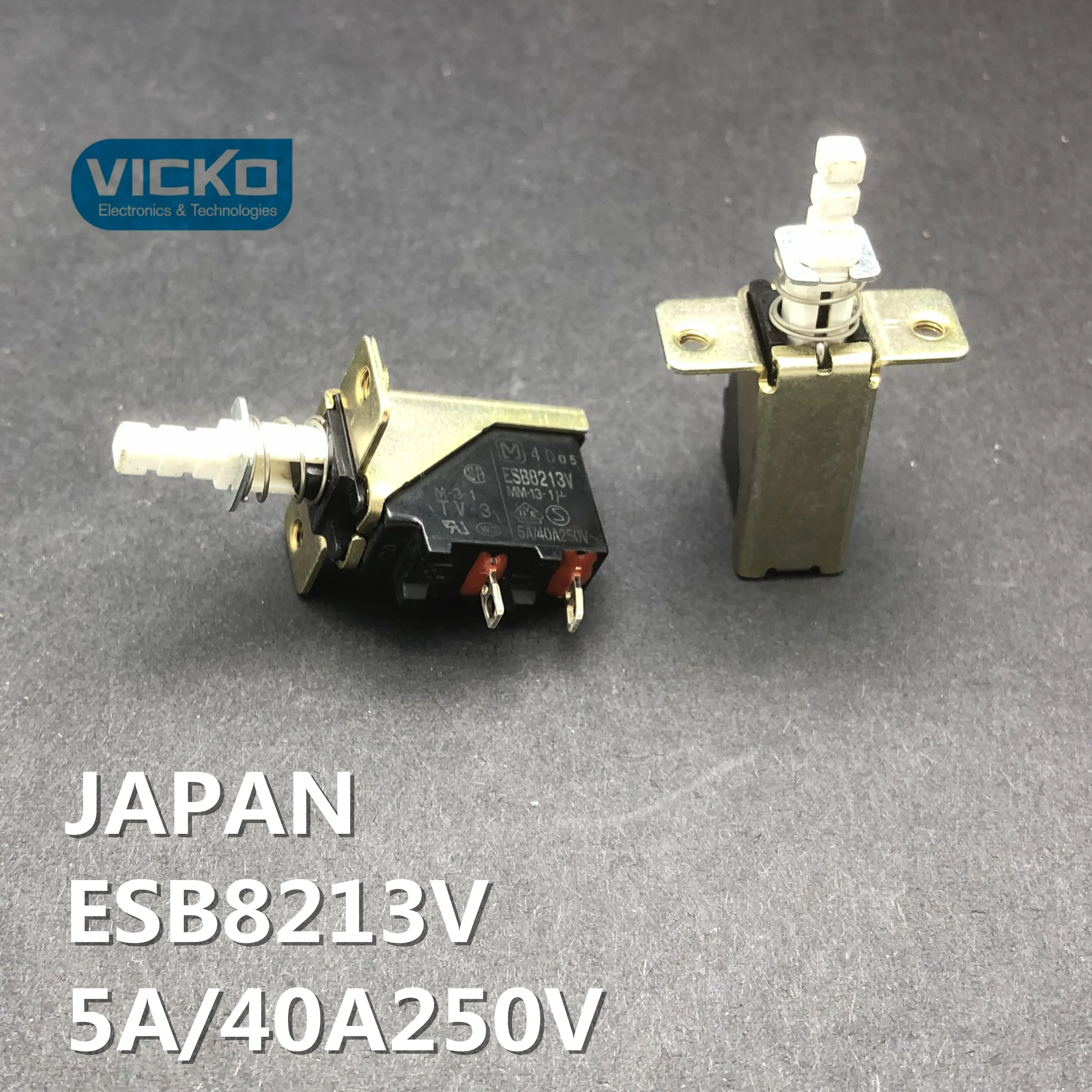 External Spring Power Switch  Self lock Push Switch 5A/40A250V button switch TV-3 Japan ESB8213V