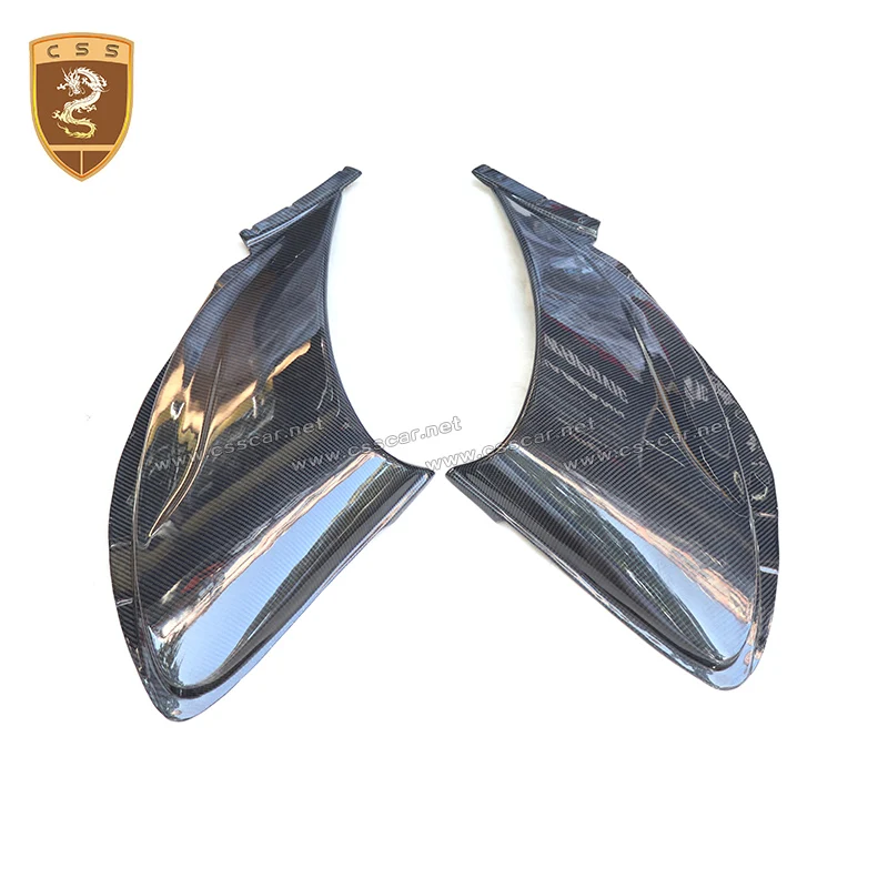 2Pcs Real Carbon Fiber Side Air Vents For Mclaren MP4 650s rear air inlet High Quality McLaren dry carbon fiber replacements