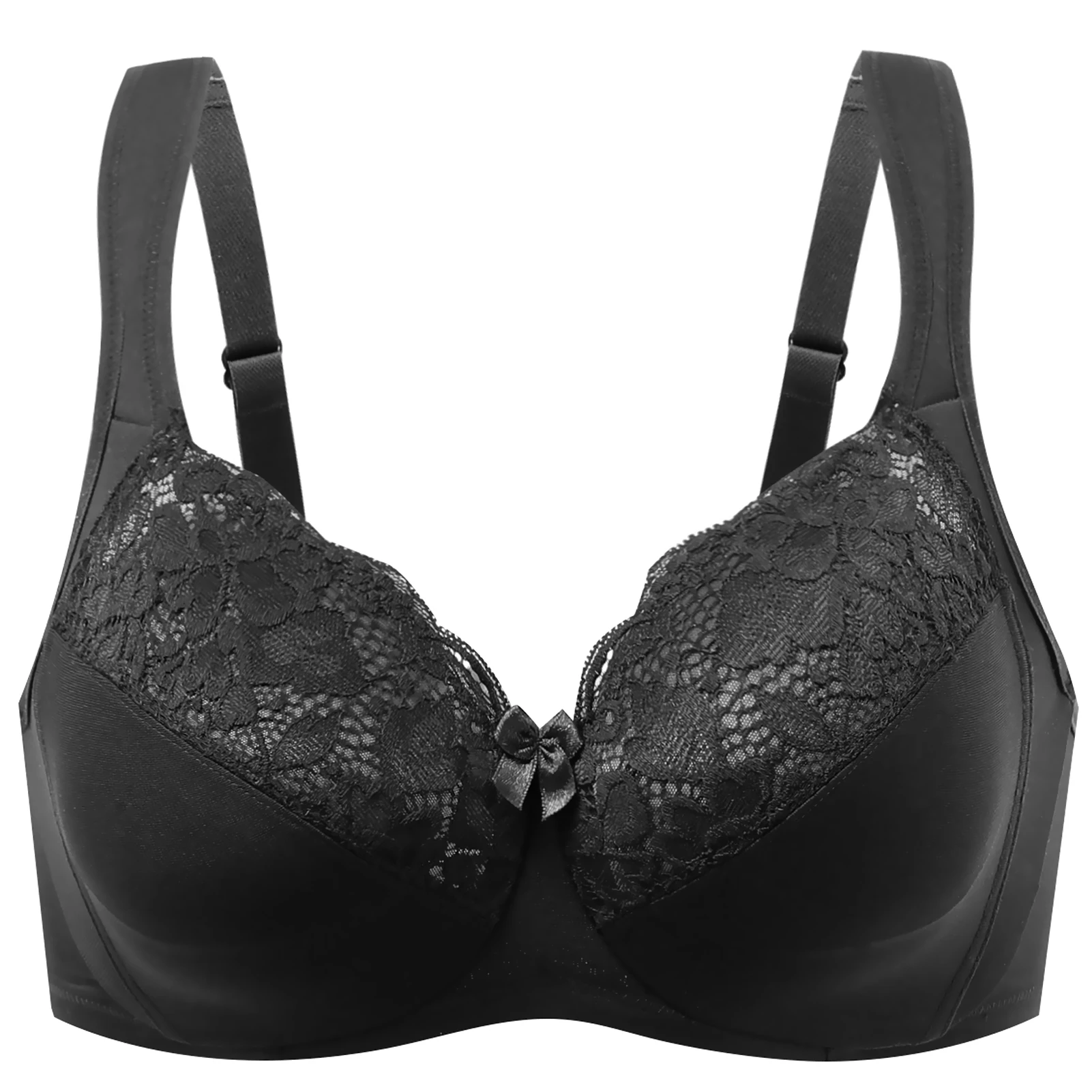 Women\'s Minimizer Full Coverage Underwire Bra Sexy Lace Comfortable Cushion Strap