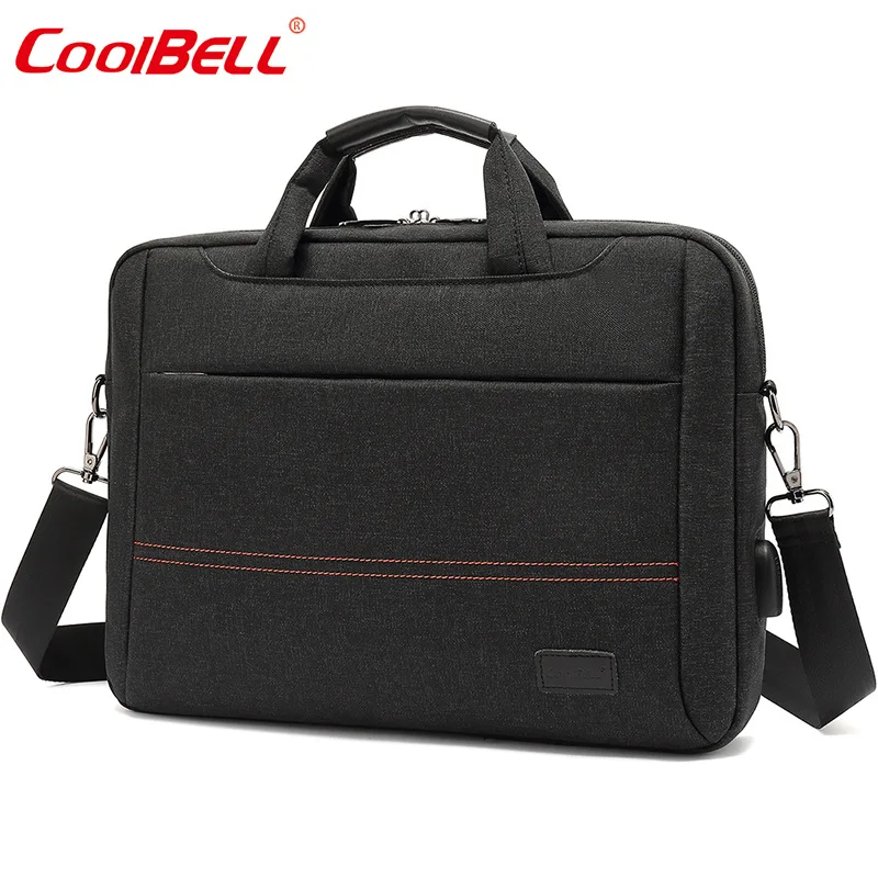 Shockproof Business Handbag for Women Men Waterproof Laptop Bag USB Charging Briefcase 15