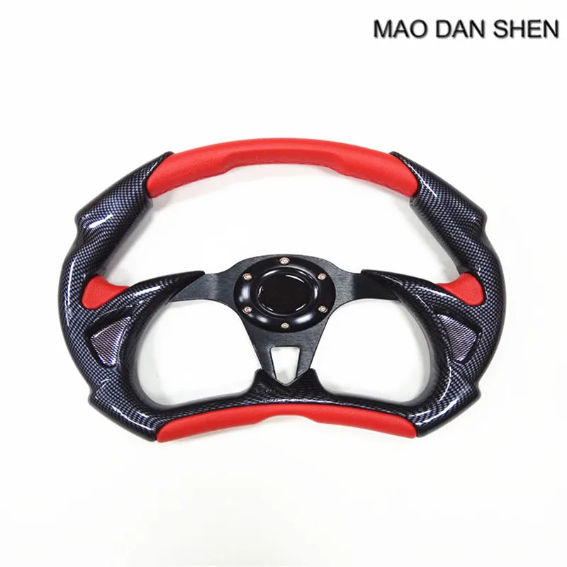 14-inch modified automobile sports steering wheel / racing personality metal car PVC carbon fiber steering wheel universal