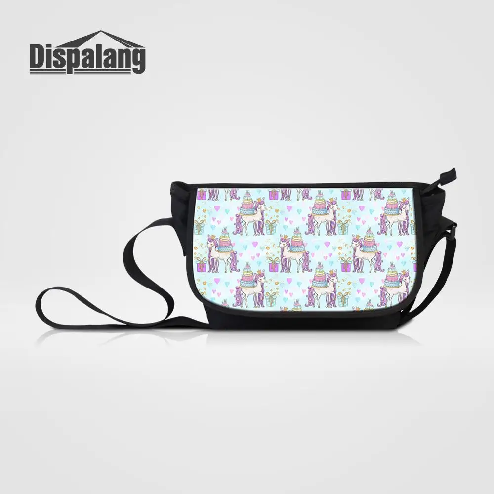 

Dispalang Women Canvas Messenger Bag For Traveling Cartoon Pattern Cross Body Schoolbags For Girls Shoulder Bags Female Satchel