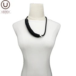 UKEBAY New Choker Necklaces For Women Jewelry Handmade Rubber Necklace DIY Designer Bohemia Clothes Jewelry Pendant Jewellery