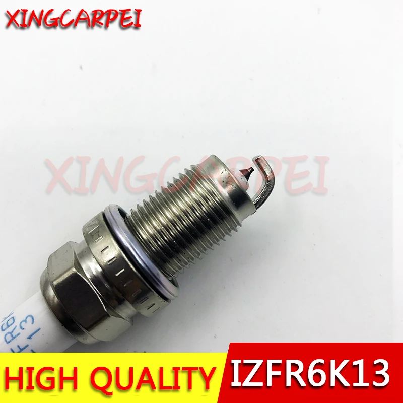 4pcs IZFR6K13 6774 Laser Iridium Spark Plug for Honda City Civic Accord Jazz Fit CR-V fit for Acura MDX RSX 9807B56A7W Auto Part