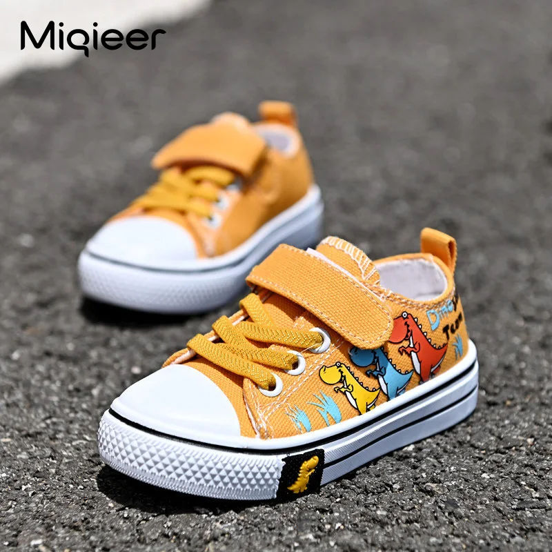 Spring Kids Canvas Shoes Autumn Children's Sneakers Dinosaur Pattern Boys Girls Toddler Baby Dinosaurio Casual Sports Shoes