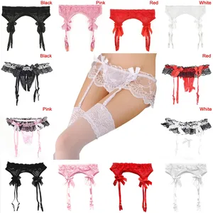 Jarretières en dentelle sexy pour femmes, sous-vêtements transparents, ceinture à double boutonnage ajustable pour les bas 6 meilleures bretelles vendues - No 3