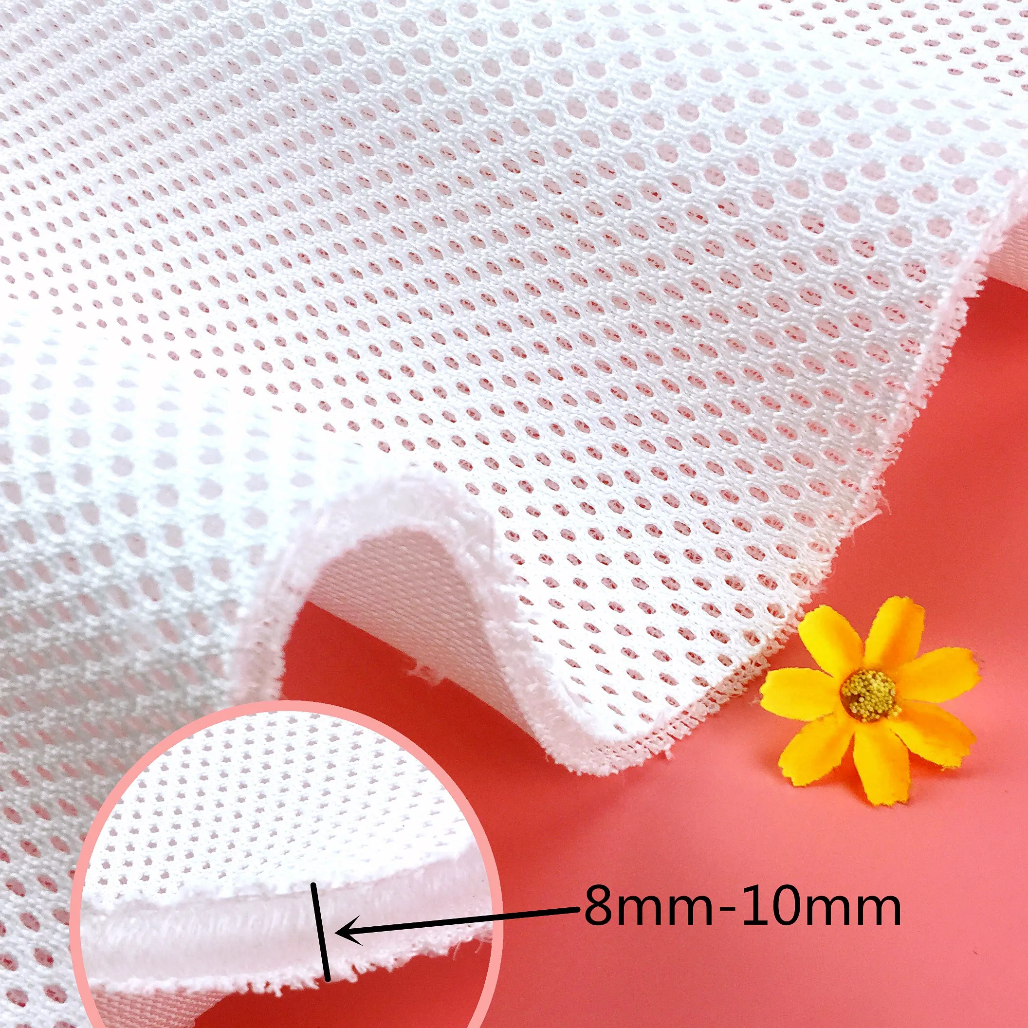 Super Heavy Air Spacer Mesh Fabrics For Anti Bee Suit 50cm*50cm Soft Thick Breathable Sport Wear 8-10mm Thickness