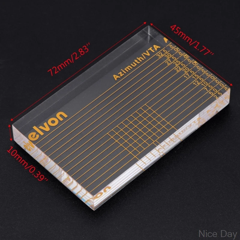 LP Vinyl Record Player Measuring Phono Tonearm VTA/Cartridge Azimuth Ruler with bag Ju16 20 Dropship