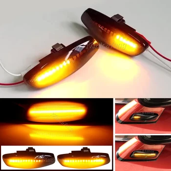 Para Peugeot 207 308 3008 5008 RCZ para Citroen C3 C4 C5 DS3 DS4 LED de coche intermitente dinámico luz de guardabarros de marcador lateral