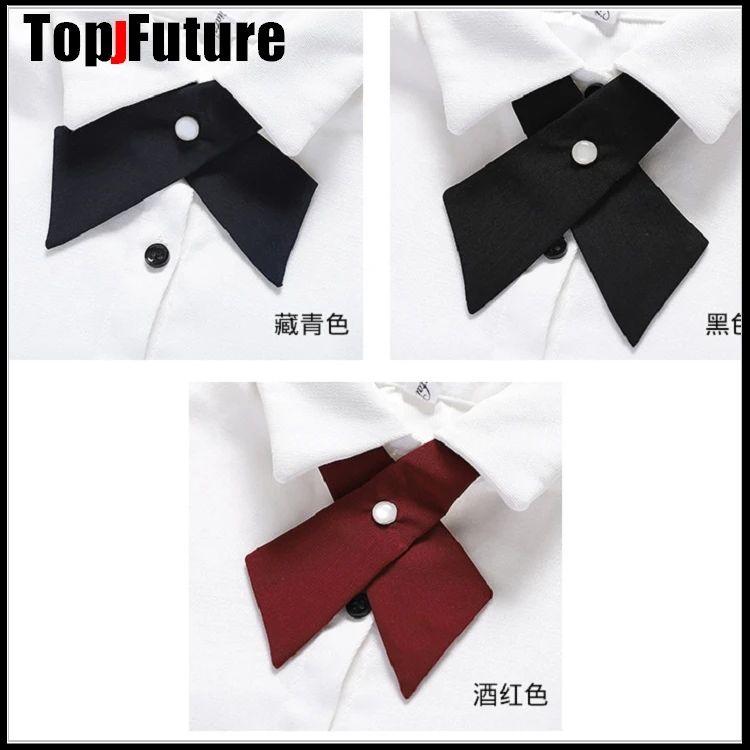 

Pleated skirt with collegiate JK uniform solid neckline JK bow tie JK uniform accessory neckline Uniform Accessories Flowers Tie