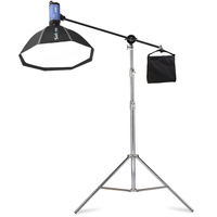 Selens 2.1/2.8/4M Multifunctional Stand  Stainless Steel Foldable Tripod for Studio Softbox Light Mic Photography Equipment