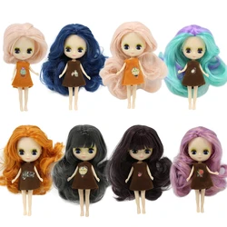 ICY Mini Pullip doll 11cm many kinds of hair colors clothing random NO.1