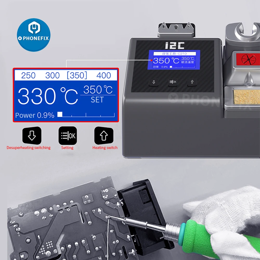 Нано-паяльная станция I2C 2SCNi, универсальная JBC C115/C210/C245, наконечник паяльника для телефона, печатной платы, Электронная сварочная паяльная