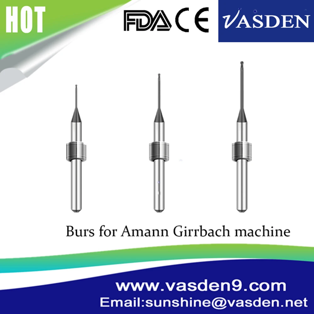 Dental for Amann Girrbach Cutting Burs Zirconia Milling Cutter Engraving Zirconia block ttrning Needle