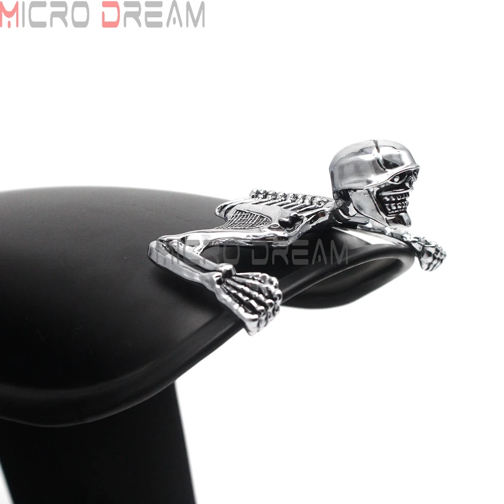 Adorno de calavera para Harley, Visor de Faro de 7 \
