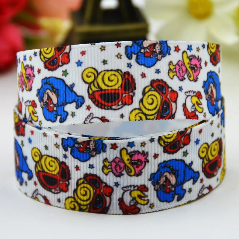 22mm 25mm 38mm 75mm Ruban satin hysteric mini Cartoon Character printed Grosgrain Ribbon party decoration 10 Yards Mul043