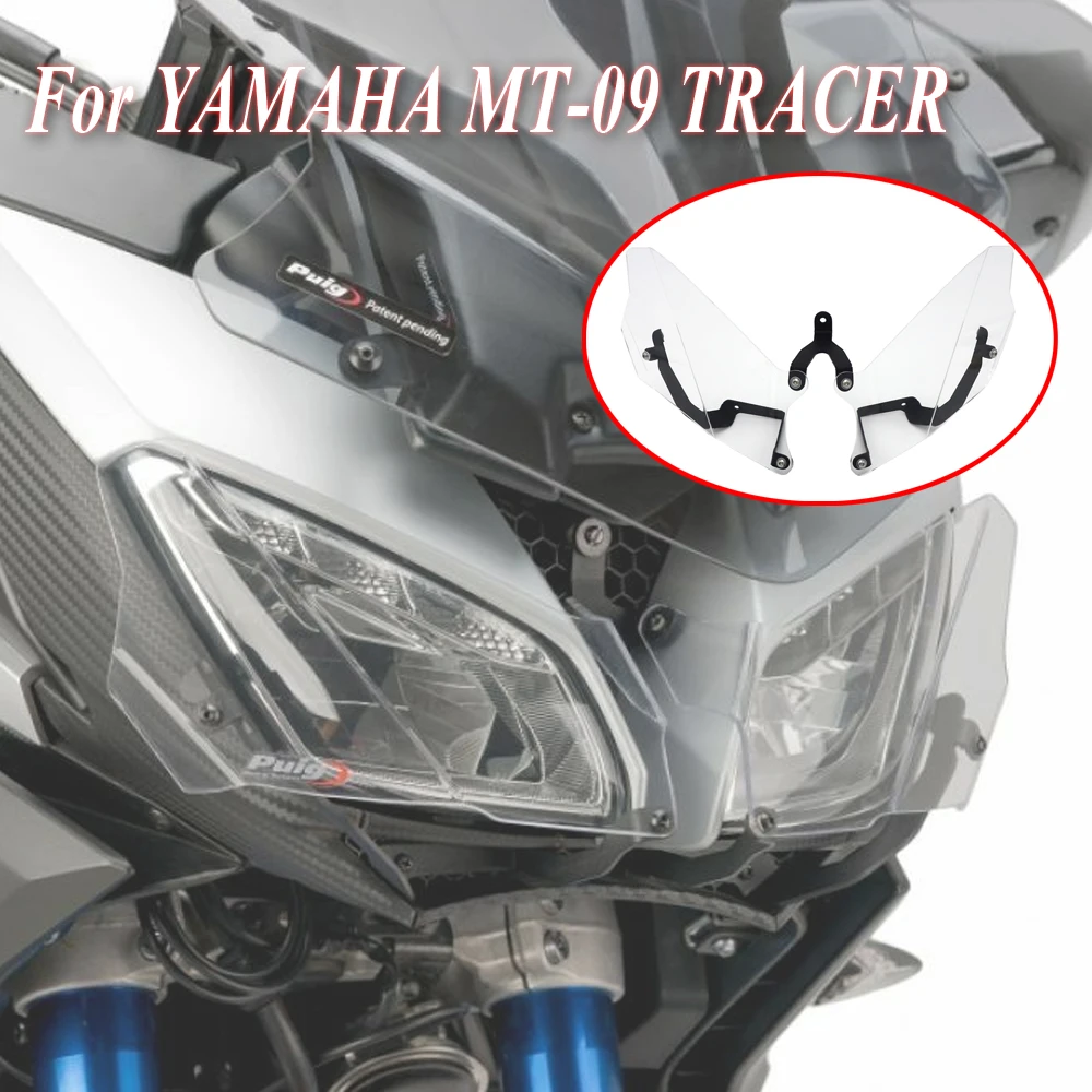 

Motorcycle Headlight Guard Protector For Yamaha MT09 Tracer MT-09 Tracer 2015 2016 2017 lampshade Headlight protection cover