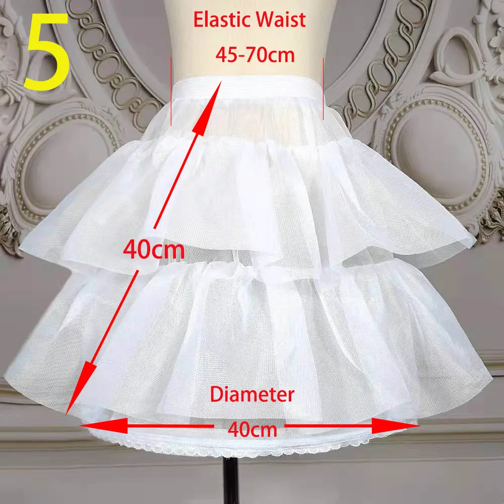 E JUE SHUNG-Jupon de Mariage pour Fille, Cosplay, Robe Courte de ix, Sous-Jupe, Lolita, Tutu de Ballet, Fente Crinoline