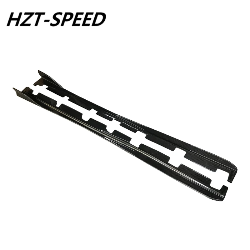 A Style Real Carbon Fiber Door Aprons Side Skirts For Lexus IS200T IS250 IS300 IS Car Model 2013-2019
