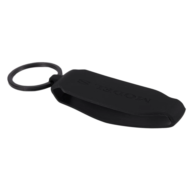 Funda para llavero de coche Tesla modelo S, carcasa protectora de silicona, soporte para accesorios Tesla S (modelo S)