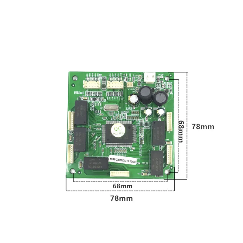 โมดูลสวิทช์Ethernet 10/100/1000Mbps 4/5/6 พอร์ตPCBAคณะกรรมการOEMพอร์ตการตรวจจับอัตโนมัติบอร์ดPCBAเมนบอร์ดOEM