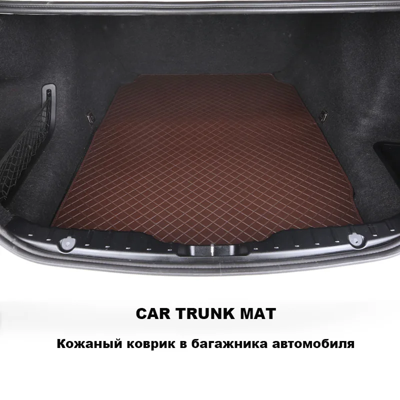 3D eco leather car trunk mats for Lada Vaz Vesta/X-RAY/Kalina/Granta/Largus/Priora car interior accessories