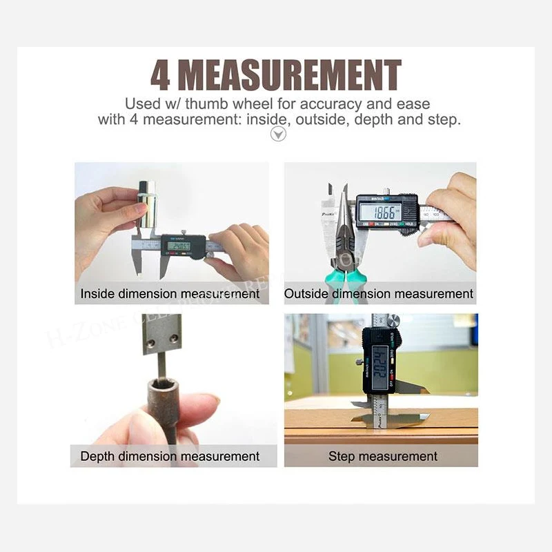 Imagem -05 - Pro Kit s Kit Display Digital Vernier Caliper Alta Precisão Pd151 Público Inglês 150 mm Digital Industrial Pequena Régua Eletrônica